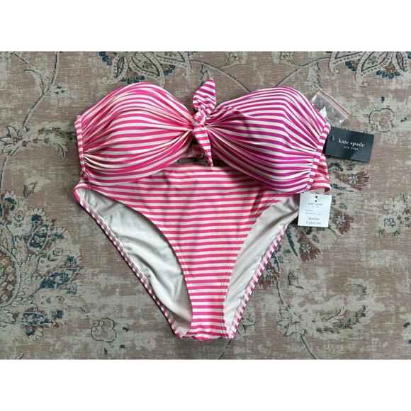 Kate Spade 2 Piece Swimsuit Size Large New With Tags MSRP $148 - Picture 1 of 4